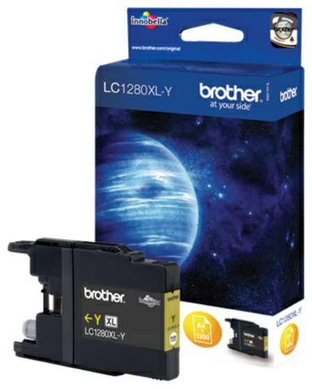 Original Brother LC1280XLY Tinte Gelb XL