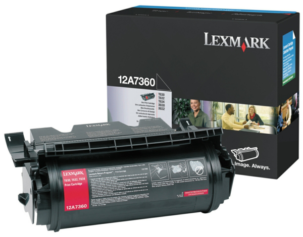 Original Lexmark 12A7360 Toner Schwarz