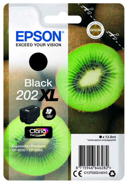 Original Epson 202XL | C13T02G14010 Tinte Schwarz XL