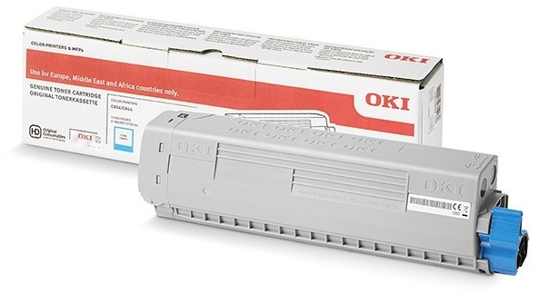 Original OKI 46861307 Toner Cyan XL