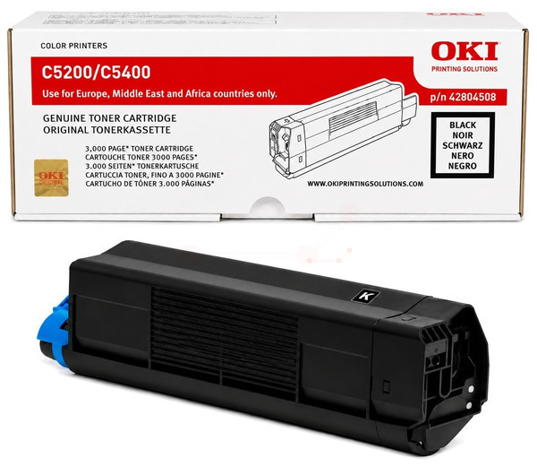 Original OKI 42804508 Toner Schwarz
