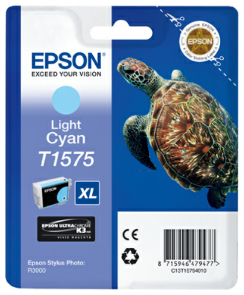 Original Epson T1575XL | C13T15754010 | light cyan Tinte