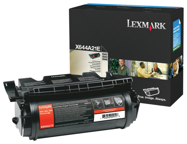 Original Lexmark X644A21E Toner Schwarz