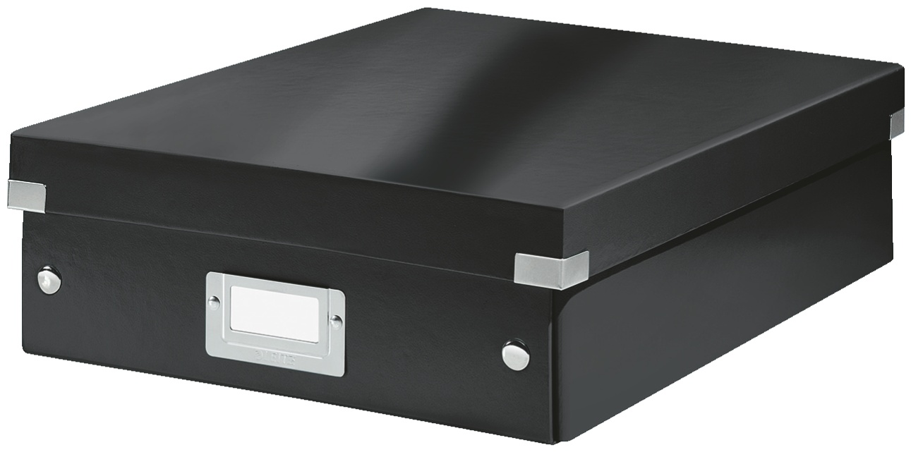 Leitz Aufbewahrungsbox Click & Store | 28 x 37 x 10 cm | Schwarz