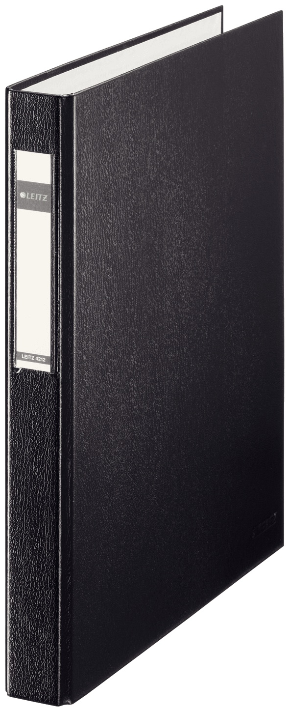 Leitz Ringbuch 4212 | DIN A4 | 4 Ringe | 4,0 cm | Schwarz