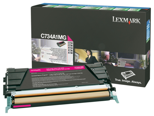 Original Lexmark C734A1MG Toner Magenta