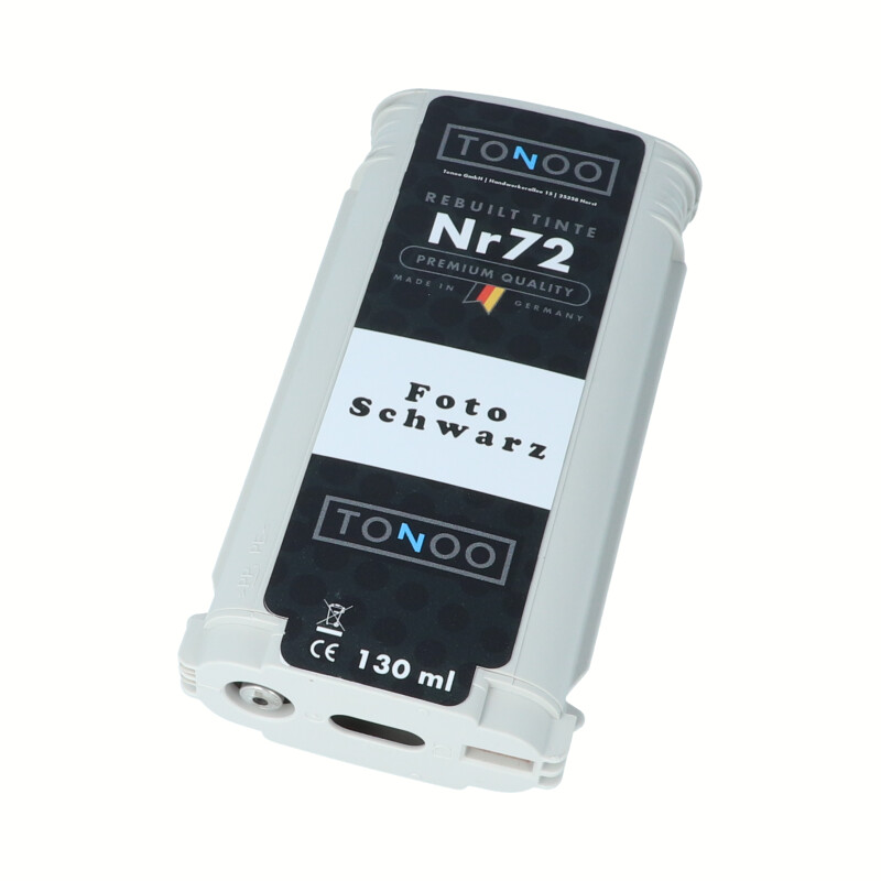 Tonoo® Tinte ersetzt HP 72 | C9370A Foto Schwarz