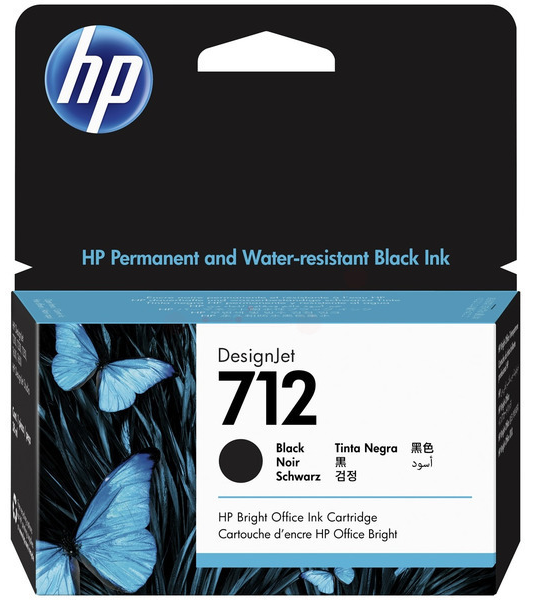 Original HP 712 | 3ED70A Tinte Schwarz