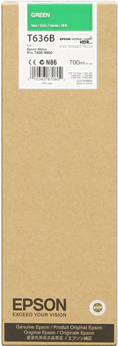 Original Epson T636B | C13T636B00 | Tintenpatrone Grün ( 2025 )