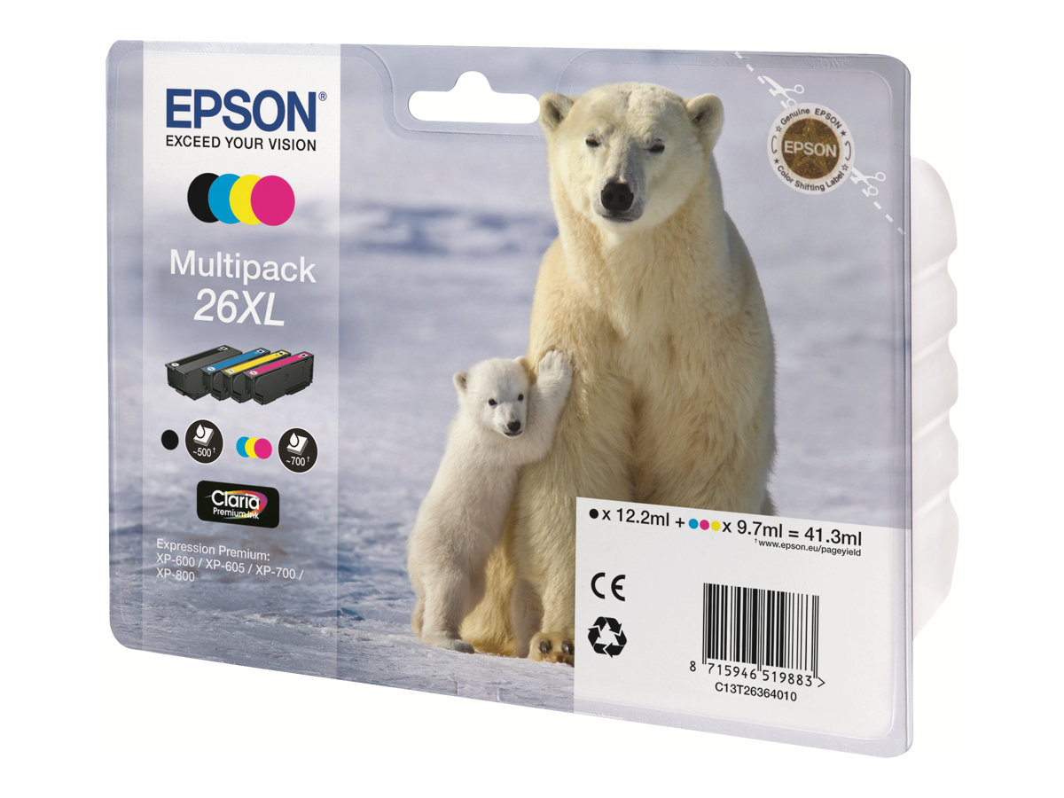 Original Epson 26XL | C13T26364010 Tinte Spar Set XL