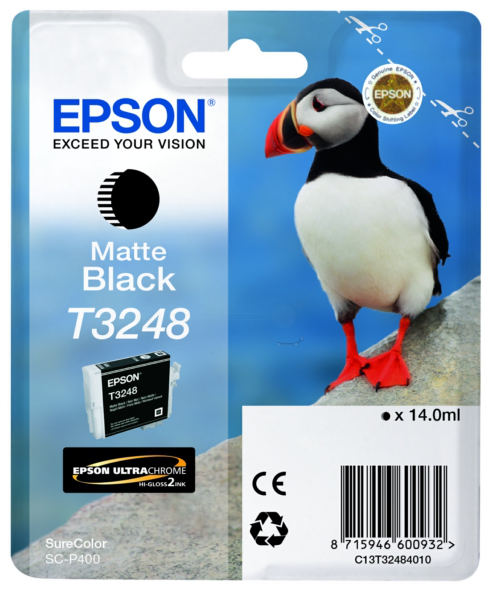 Original EPSON T3248 Matt Schwarz Tintenpatrone