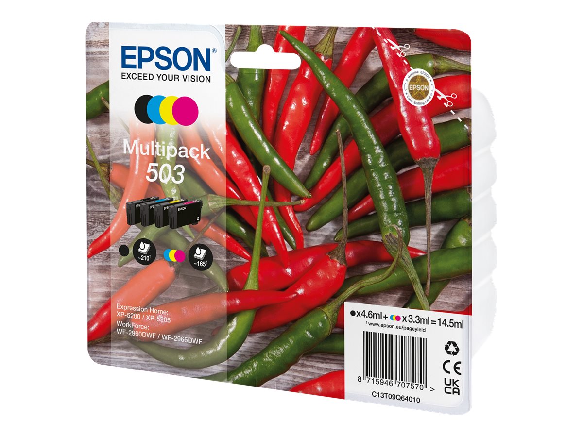 Original Epson 503 | C13T09Q64010 Multipack - 4er-Pack