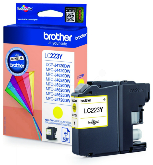 Original Brother LC223Y Tinte Gelb