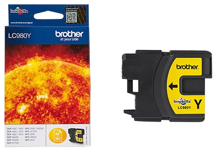 Original Brother LC980Y Tinte Gelb