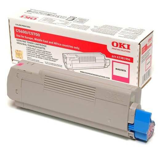 Original OKI 43381906 Toner Magenta