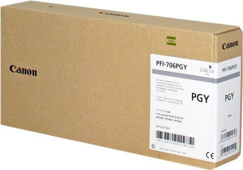 Original Canon PFI706PGY | 6691B001 Tinte Foto Grau ( 2022 )