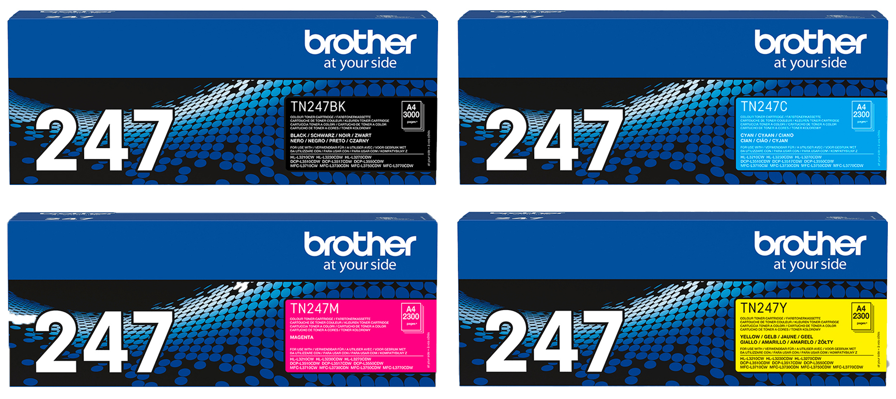 Original Brother TN247CMYK Toner Spar Set