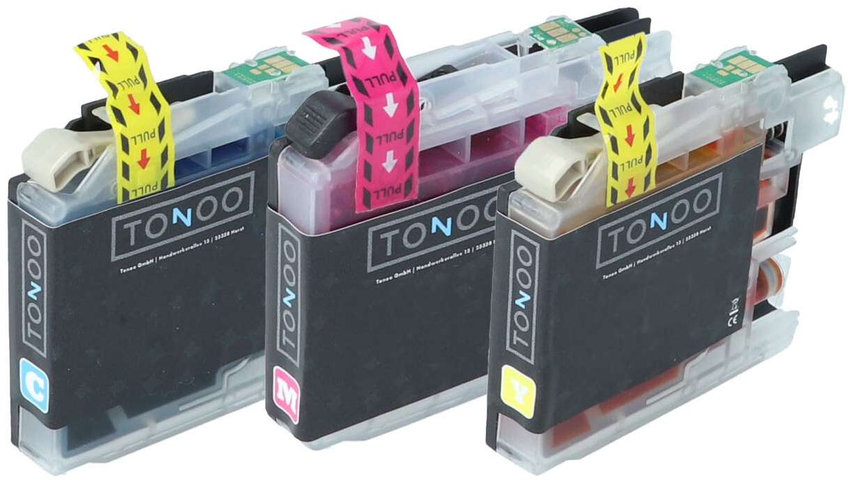 Tonoo® Tinte ersetzt Brother LC123RBWBPDR C/M/Y Spar Set