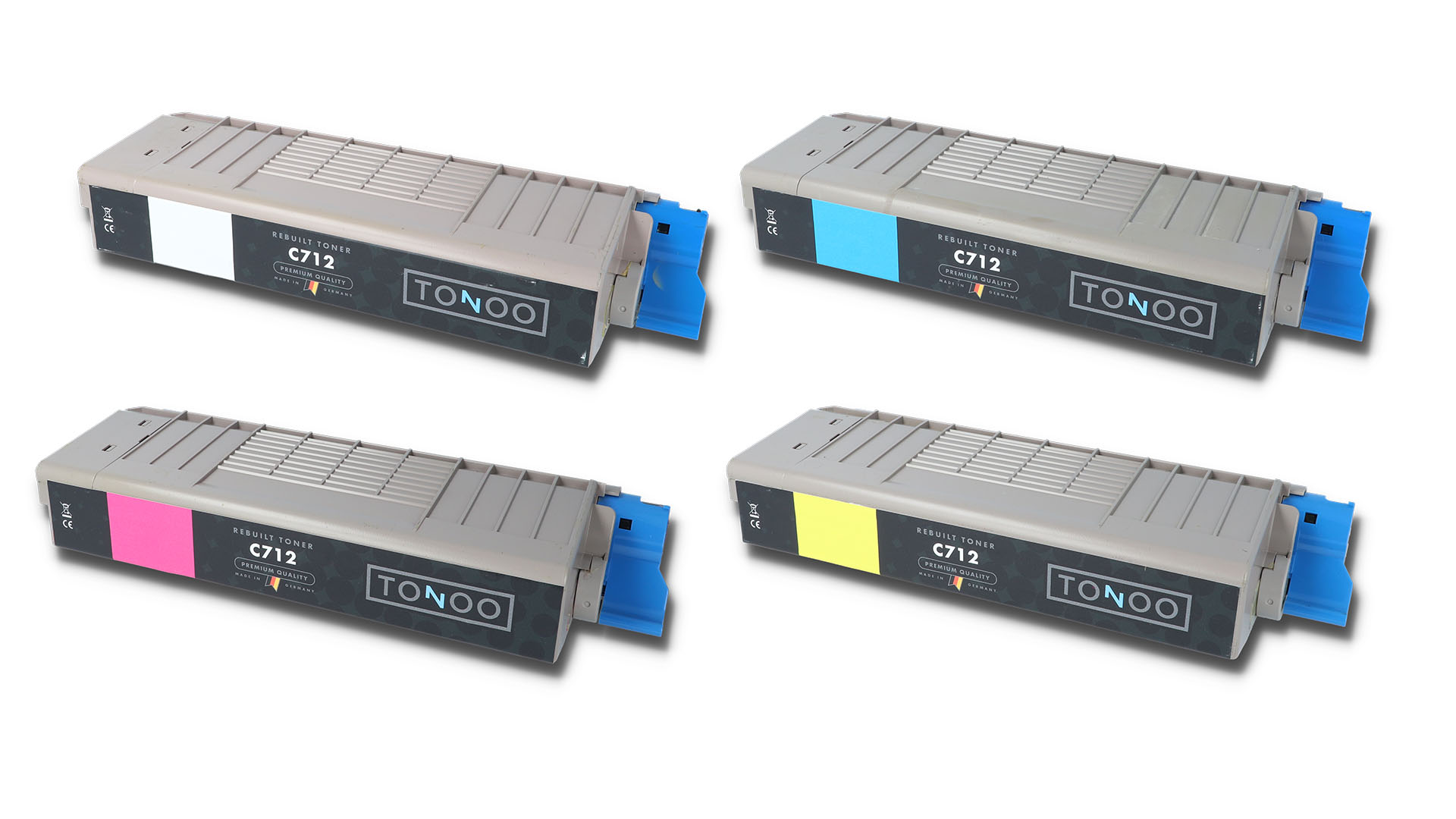 Tonoo® Toner ersetzt OKI C712 | C712dn | C712n | Set