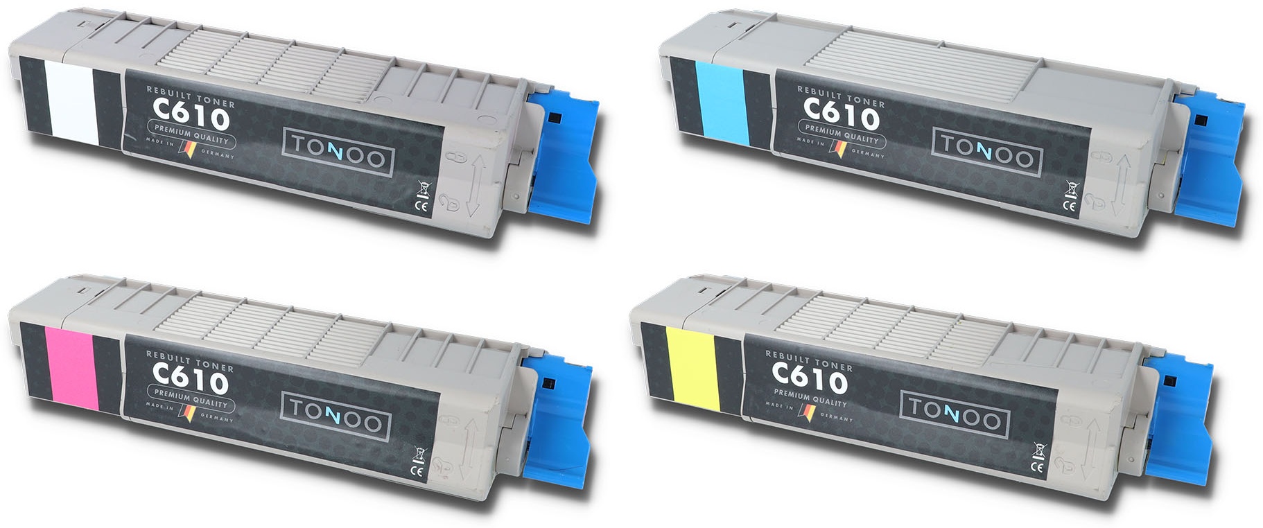 Tonoo® Toner ersetzt OKI C610 | C610N | C610DTN | C610DN Spar Set