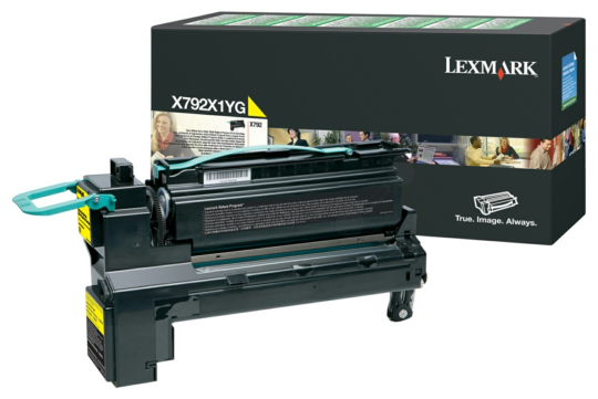 Original Lexmark X792X1YG Toner Gelb XL