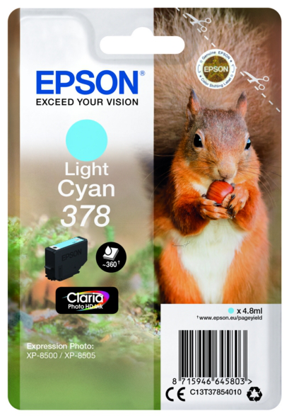Original Epson 378 | C13T37854010 Tinte light Cyan