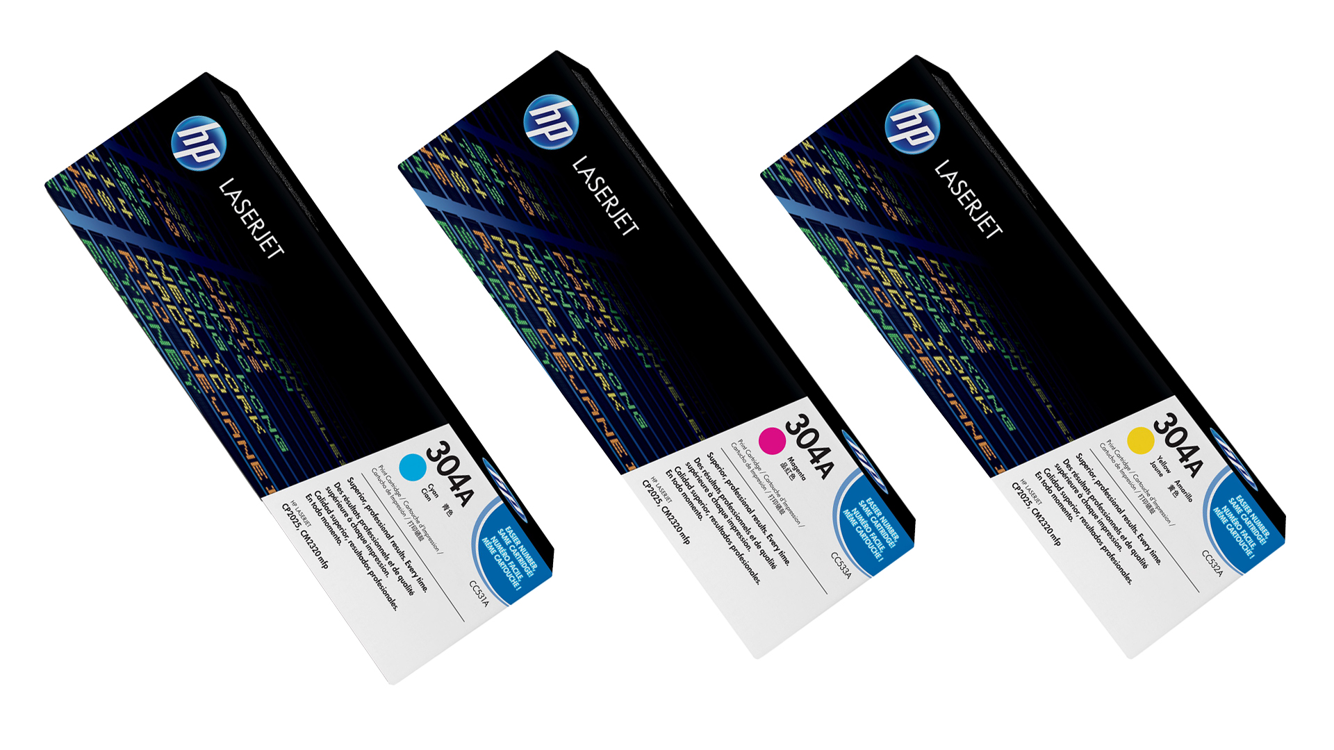 Original HP CF372AM | 304A Toner C/M/Y | 3 Stück | ( A-Ware )