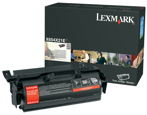 Original Lexmark X654X21E Toner Schwarz XXL