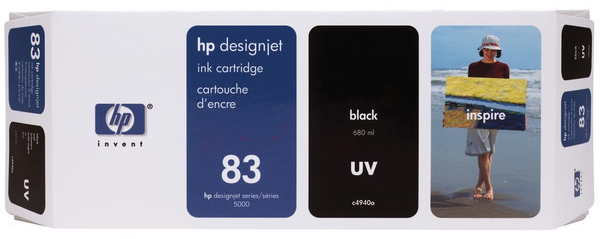 Original HP 83 | C4940A UV Tinte Schwarz
