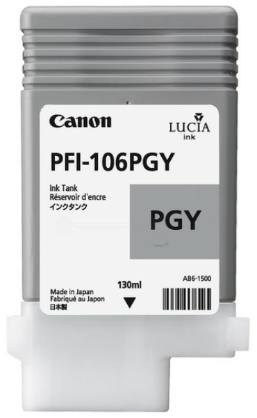 Original Canon PFI106PGY | 6631B001 Tinte Foto Grau