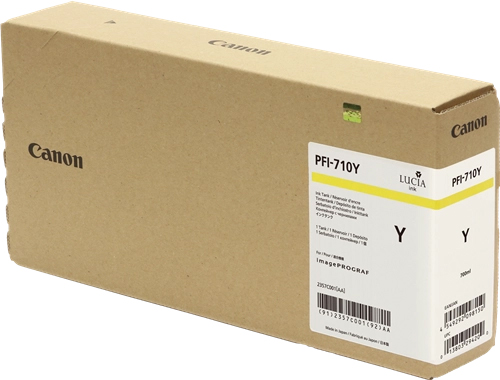 Original Canon PFI710Y | 2357C001 Tinte Gelb XXL