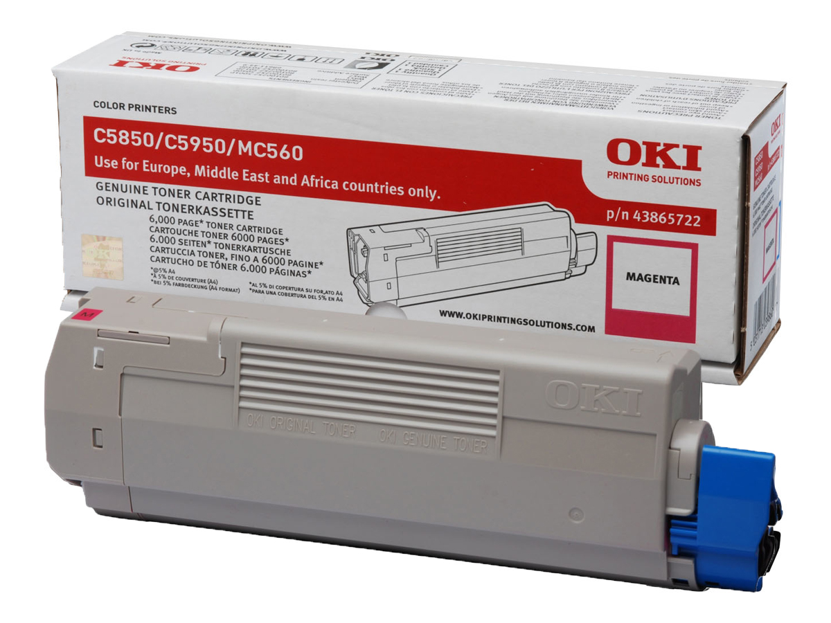 Original OKI 43865722 Toner Magenta