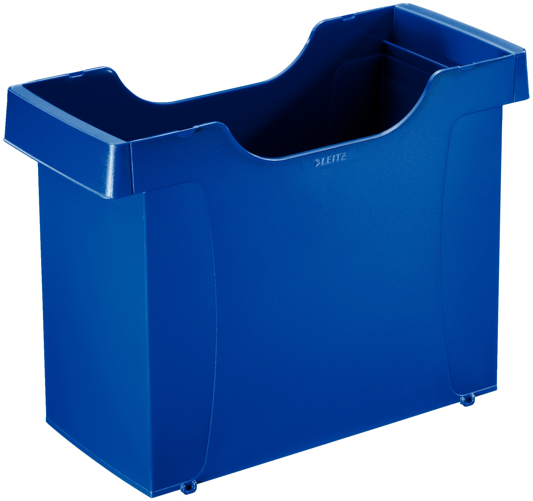 Leitz Hängeregisterbox Hängeregister-Box ohne Mappen Plus Uni-Box 1908 | DIN A4 | Polystyrene | Blau