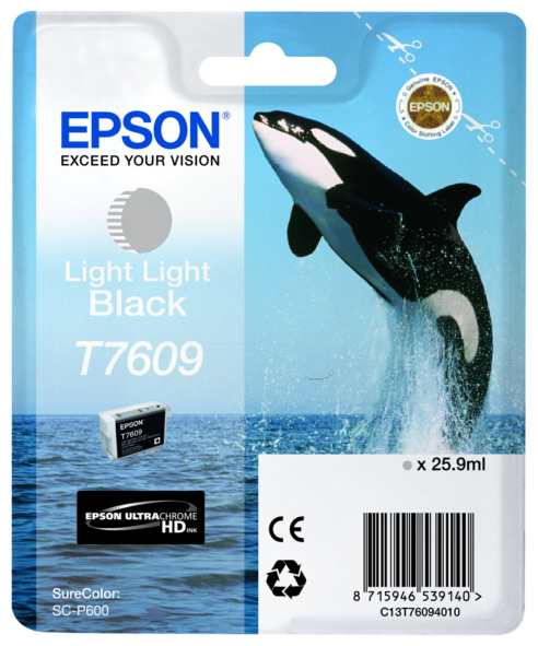 Original Epson T7609 | C13T76094010 light light schwarz Tintenpatrone
