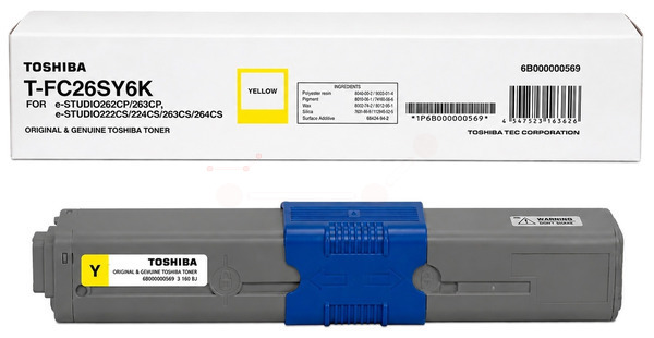 Original Toshiba T-FC26SY6K | 6B000000569 Toner Gelb