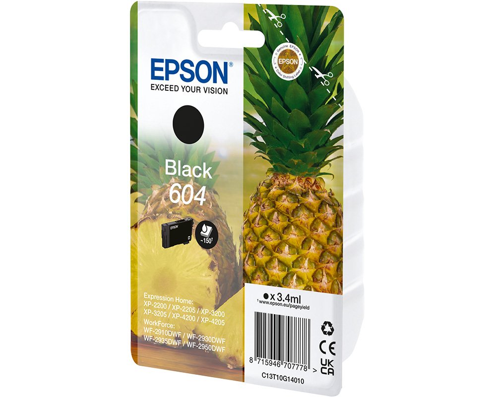 Original Epson 604 | C13T10G14010 Tinte Schwarz