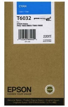 Original Epson T6032 | C13T603200 Tinte Cyan ( 2022 )