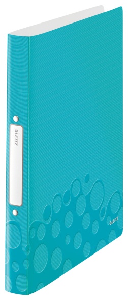 Leitz Ringbuch WOW | DIN A4 | 2 Ringe | 3,2 cm | Eisblau-metallic