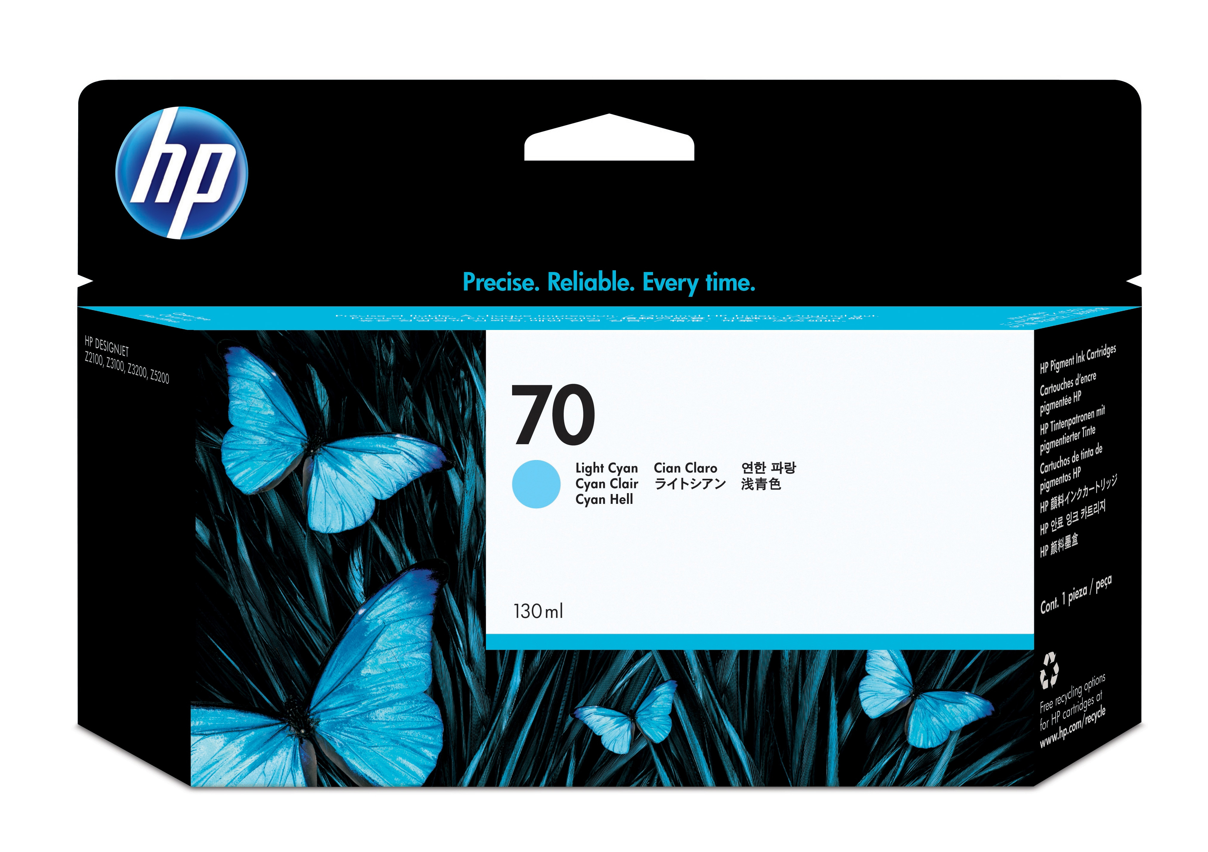 Original HP 70 | C9390A Tinte hell Cyan
