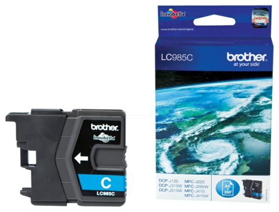 Original Brother LC985C Tinte Cyan