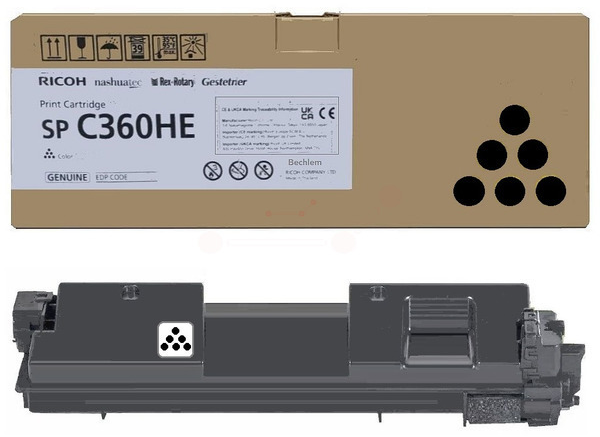 Original Ricoh Type SPC360HE | 408184 Toner Schwarz XL