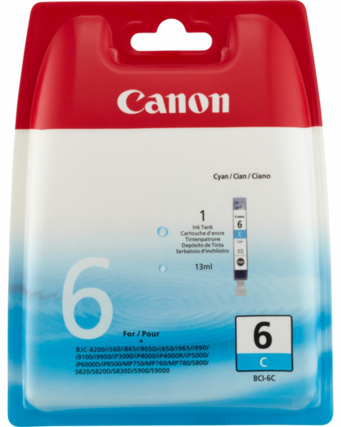 Original Canon 4706A002 | BCI6 Tinte Cyan