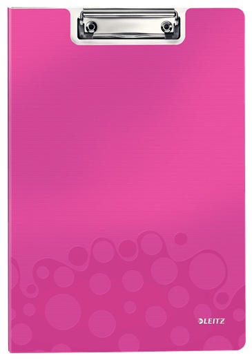 Leitz Klemmbrettmappe WOW 4199 | DIN A4 | Pink | Hartschaumstoff