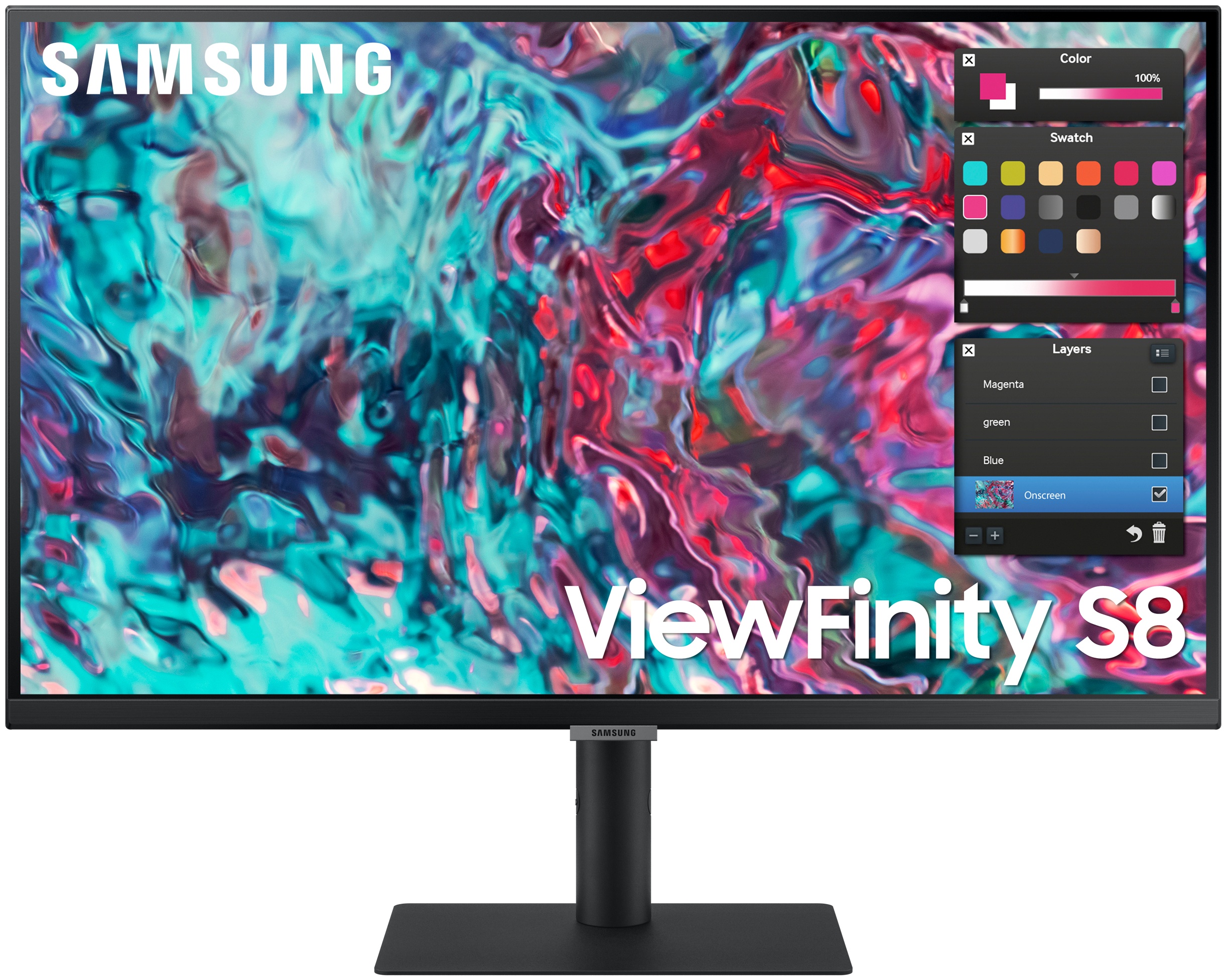 Samsung ViewFinity S8 | S80TB Monitor 27 zoll | 68,6 cm | 4K UHD | 3840 x 2160 | Schwarz