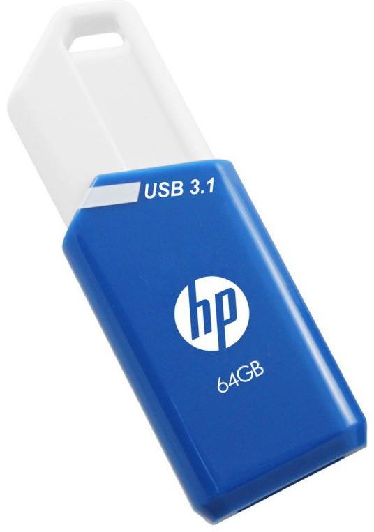 HP x755w USB-Stick | 64 GB | USB 3.2 Gen 1 (USB-A) | 75 MB/s | Blau/Weiß