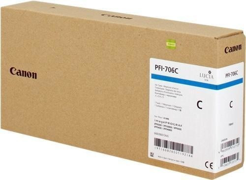 Original Canon PFI706C | 6682B001 Tinte Cyan ( 01.2026 )