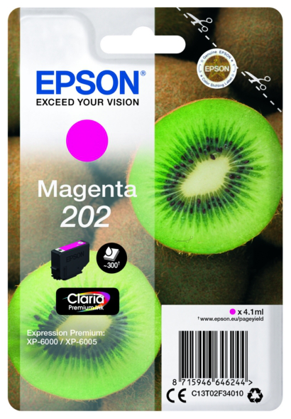 Original Epson 202 | C13T02F34010 Tinte Magenta