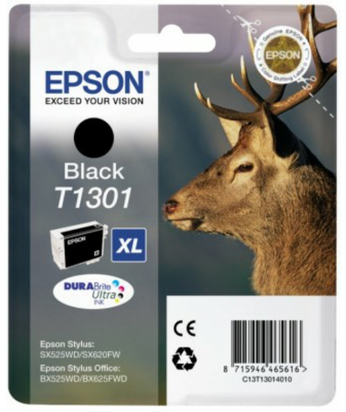 Original Epson T1301 | C13T13014012 Tintenpatrone Schwarz