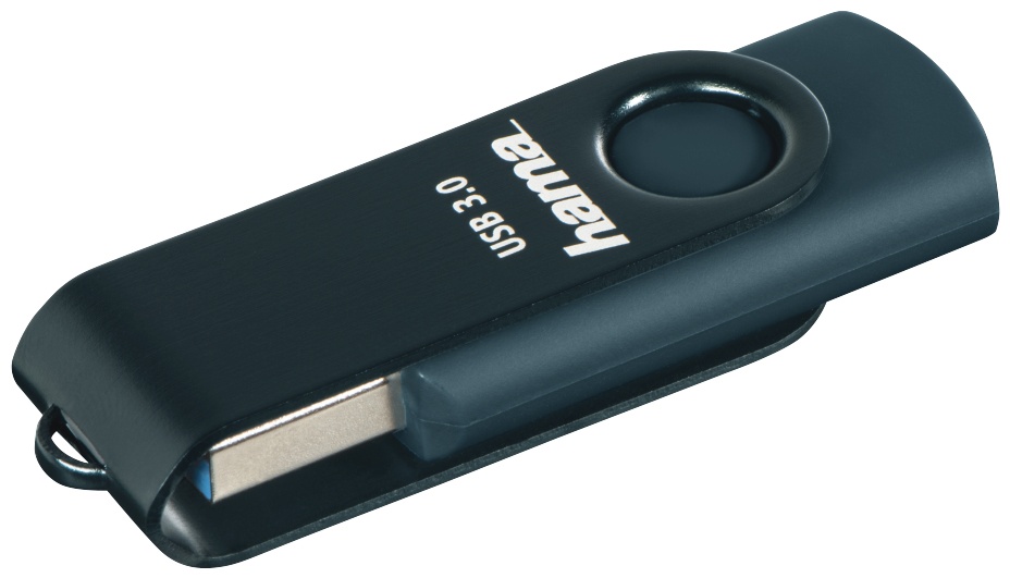 Hama Rotate USB-Stick | 32 GB | USB 3.2 Gen 1 (USB-A) | 70 MB/s | Blau