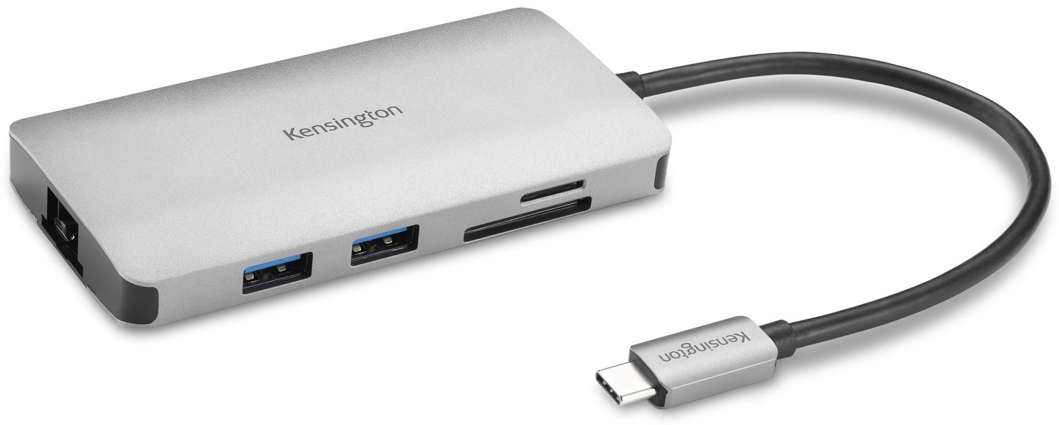 Kensington UH1400P USB-C-Hub | USB-C | 1 Monitor (HDMI) | lädt Laptop mit 85 W | Gigabit-LAN | 3× USB-A